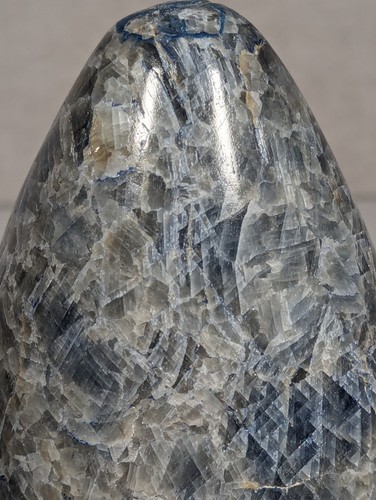 Blau polierter Orbikular Granit Standup Stein 8 Zoll hoch aus Mexiko 2.890 g - Bild 6 von 11