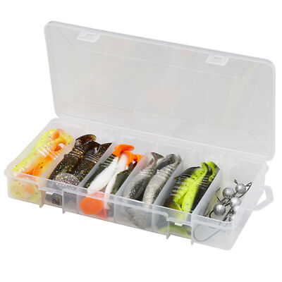 Savage Gear Cannibal Shad Kit 5,5 & 6,8cm - 30 Gummifische + 6 Jigköpfe, Köder
