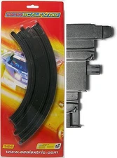 2pc Micro Scalextric 1/64 HO Slot Car 9" 1/4 Radius CURVE TRACKs G105 Carded