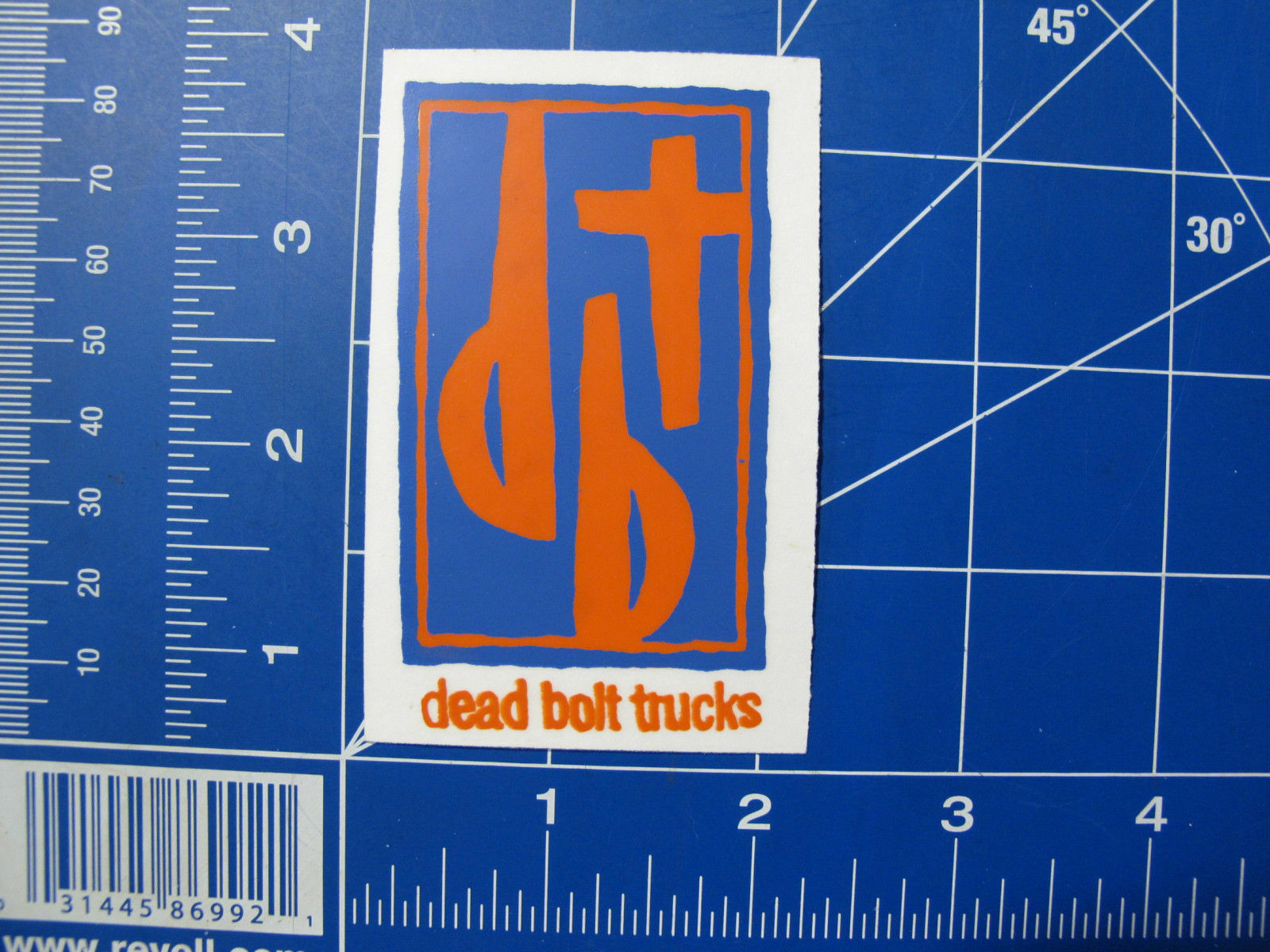 vtg early 1990s Deadbolt Trucks skateboards sticker Zorlac/Airbourne