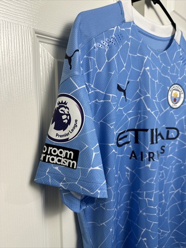 Puma Ruben Dias Manchester City 2020/2021 Home EPL Authentic Jersey Size XL POTY - Picture 5 of 14