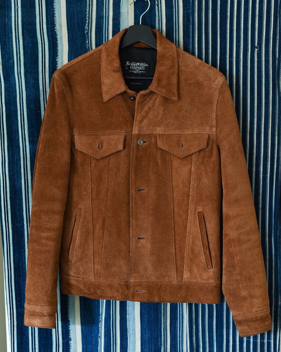 3Sixteen x Schott NYC - Copper Roughout Suede Type 3 Trucker 3Sixteen x Schott NYC - Copper Roughout Suede Type 3 Trucker