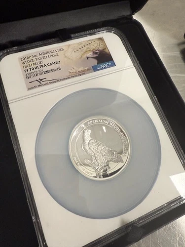 2016P-5 OZ SILVER AUSTRALIA WEDGE TAILED EAGLE NGC PF70 ULTRA CAMEO MERCANTI 457