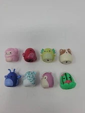Squishmallow Squish-a-Longs 8 Mini Figure Lot