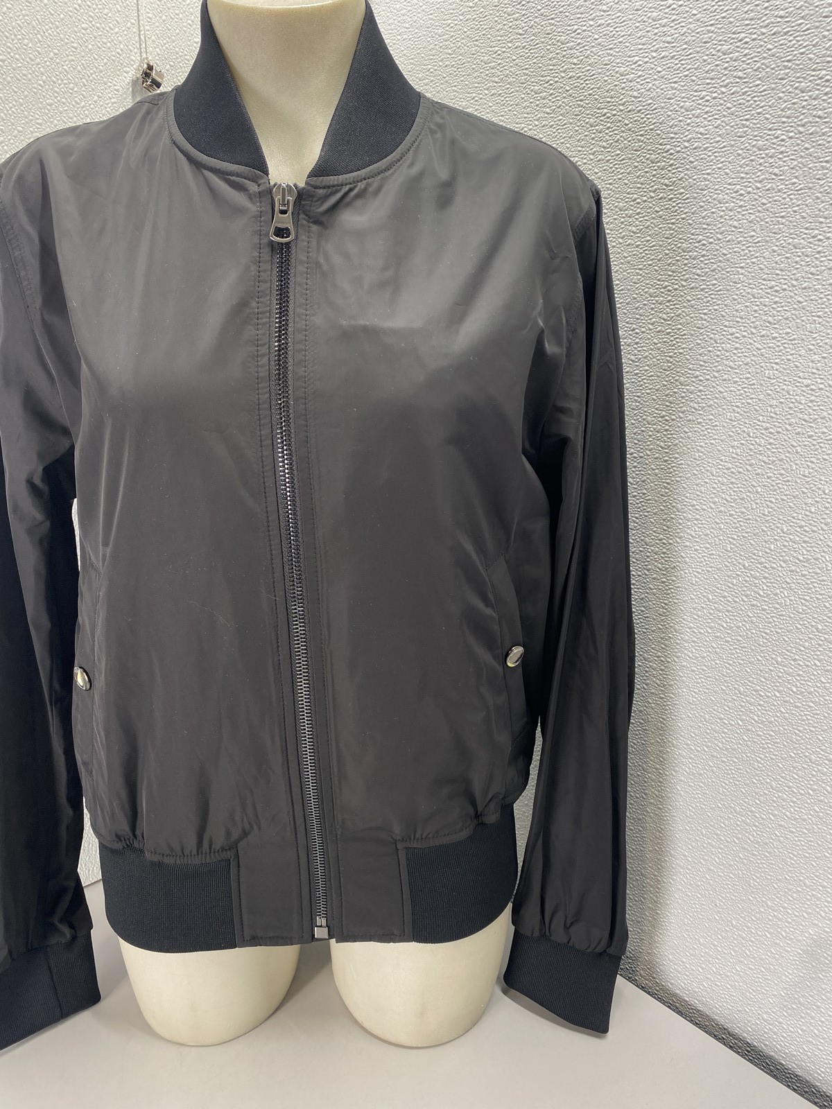 Burberry Mens or Womens Reburberry Slick Bomber Jacket Size US 36 Black thumbnail 3