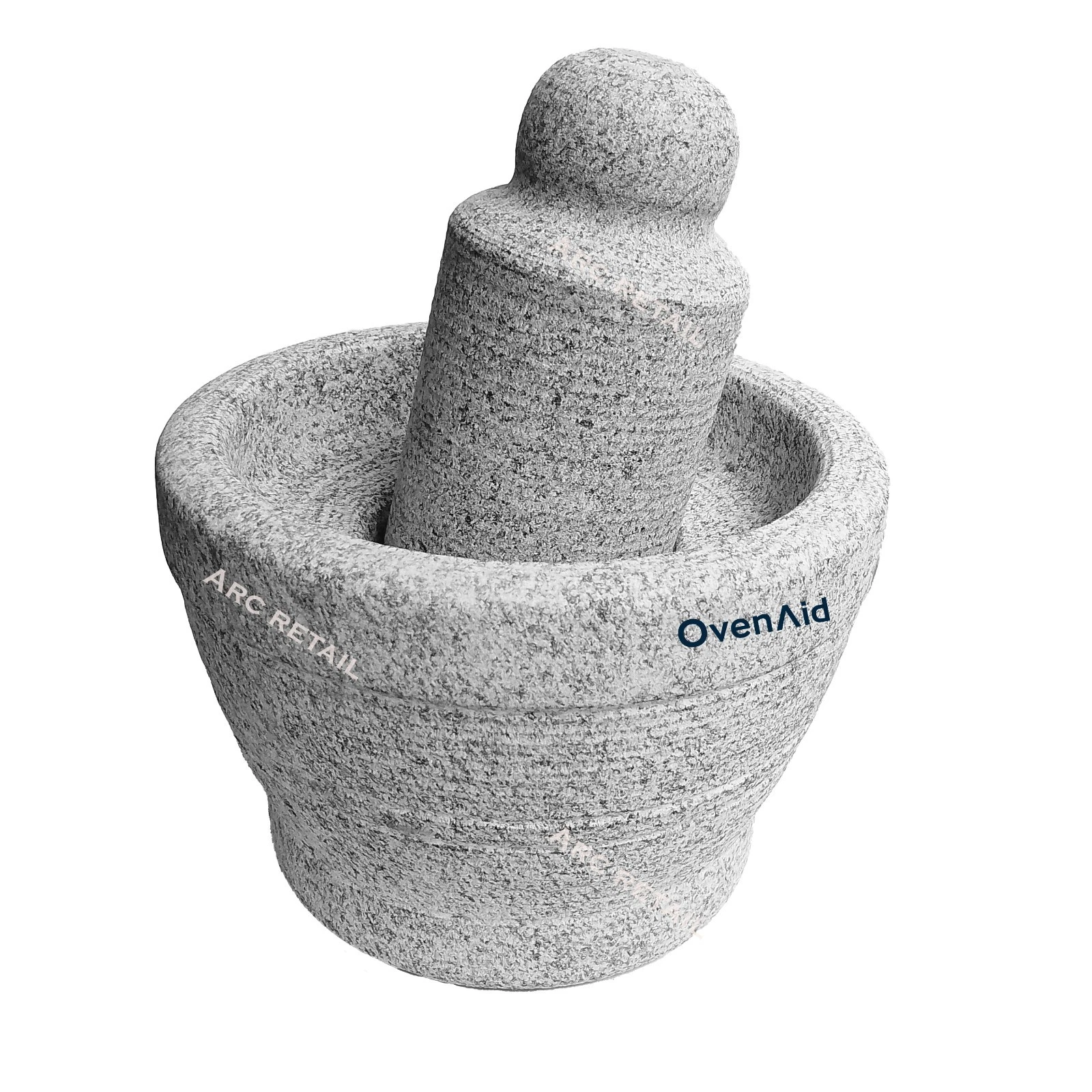 OvenAid Heavy Black Stone Mortar & Pestle 10" | Traditional Attukal Grinder
Opens in a new window or