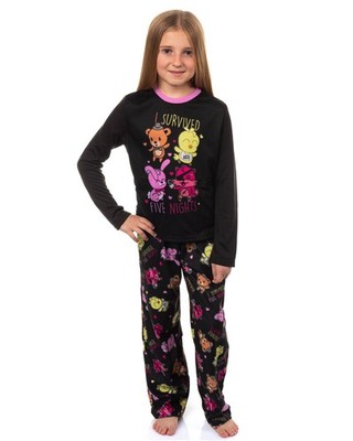 Five Nights at Freddy's Pajamas Girls' I Survived Two-Piece Sleep Set