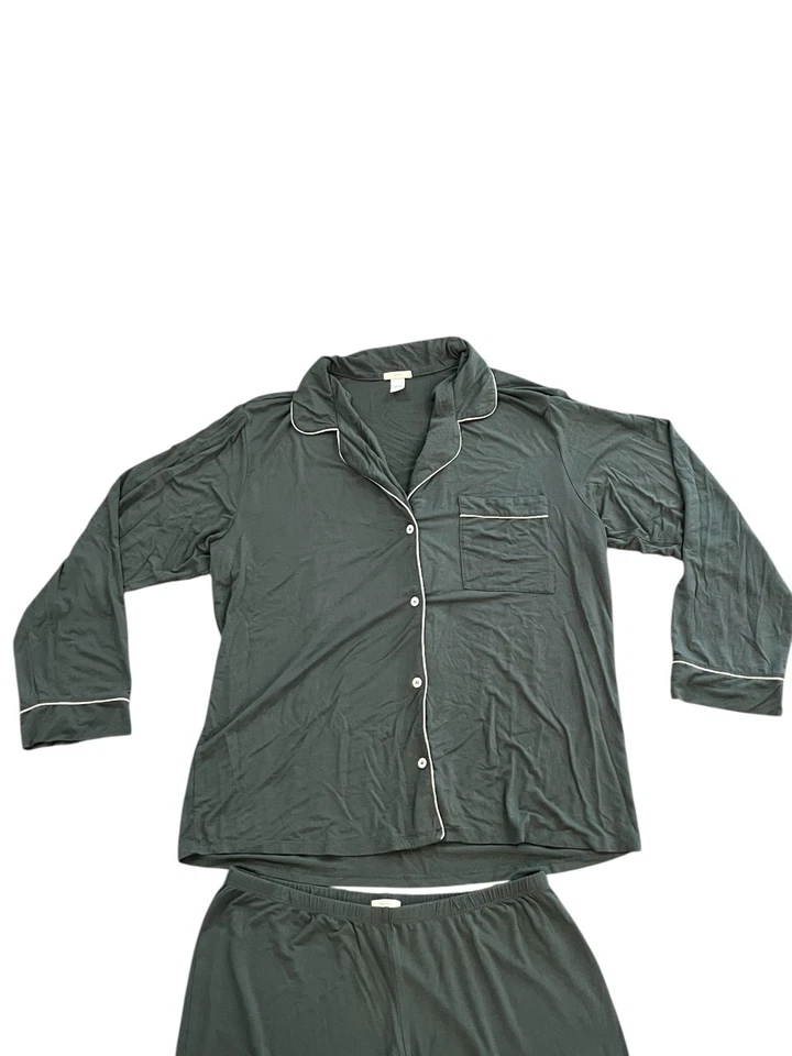 Conjunto de pijama de 2 piezas estampado de pino de invierno Eberjey Gisele talla modal mediana Foto 4 de 4