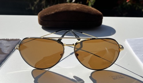 Tom Ford Dashel Sunglasses - Gold - Brown Gradient - FT0996 S 01J - Picture 7 of 14