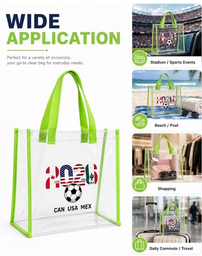 2026 Soccer World Cup Clear Stadium Approved Tote Bag NewCondition:... - Picture 4 of 8