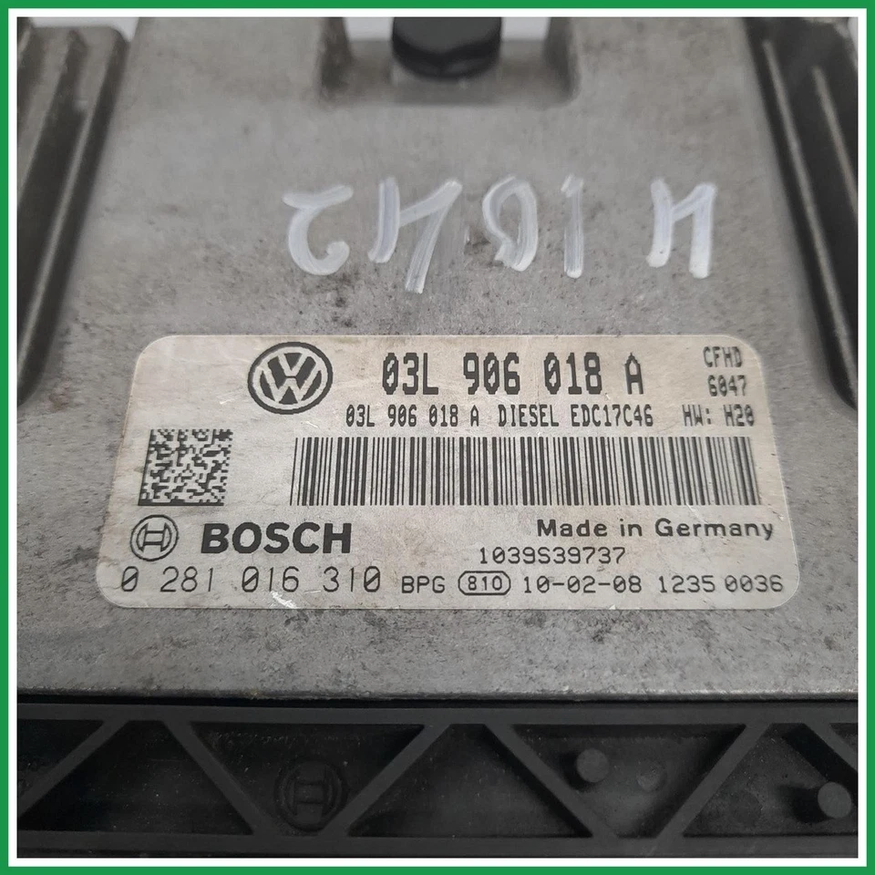 Centralina Iniezione Bosch 0281016310 Seat Ibiza V 6J5 03L906018A 2010 2012   - Immagine 2 di 4