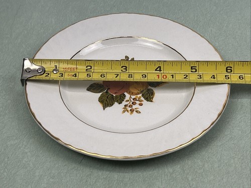 Enoch Wedgwood (Tunstall) piatti da dessert raccolta inglese lotto di 8 motivi frutta - Foto 6 di 6