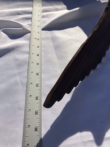 Vtg Hand Carved Wood American Bald Eagle Sculpture Statue Carving 20” 25” OOAK - Picture 11 of 24