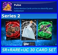 SERIES 2 PULSE SR+RARE+UC 30 CARD SET-TOPPS DISNEY COLLECT