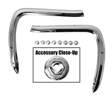 Pontiac GTO 1966 Molding Trunk Lid Extension Pair