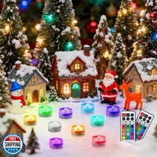 Mini Submersible LED Tea Lights - Waterproof Flameless Led Lights