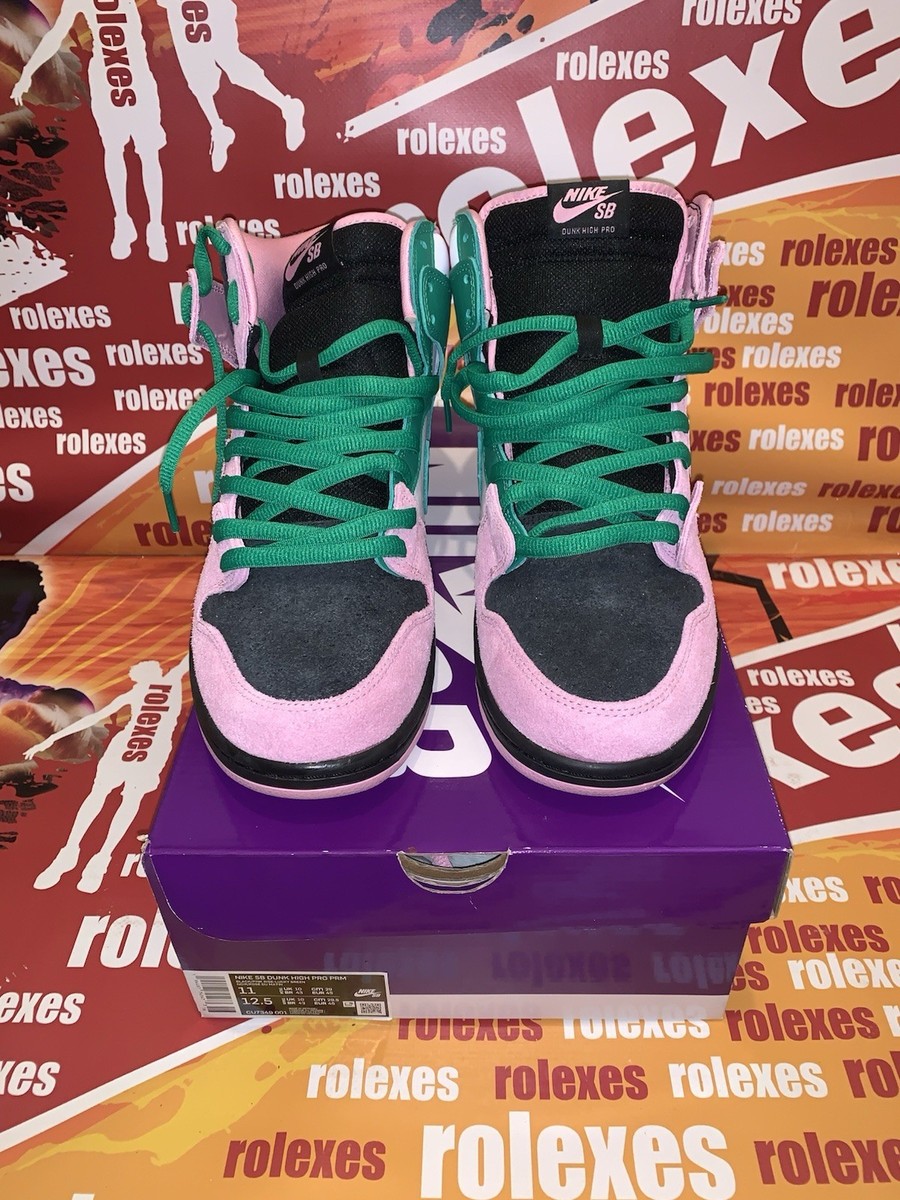 Nike SB Dunk High Invert Celtics UK10 UK