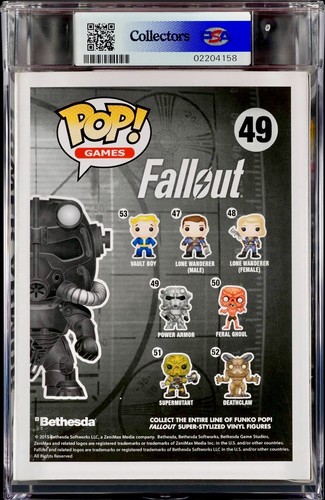 POWER ARMOR GOLD CHASE Funko Pop 2015 Fallout GameStop Exclusive VAULTED PSA 8.5 - Picture 2 of 2