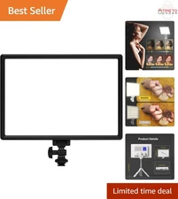 LED Video Light White 12W Portable Camera Fill Light for Photography Livestream