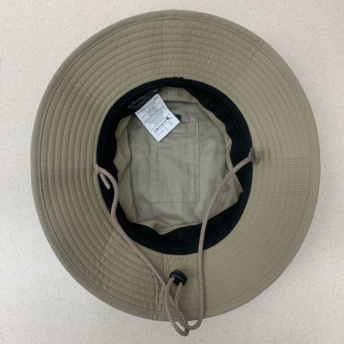NEW Carhartt Breathable Lightweight Bucket Hat Carhartt Brown M/L Inside Pocket - Picture 5 of 7