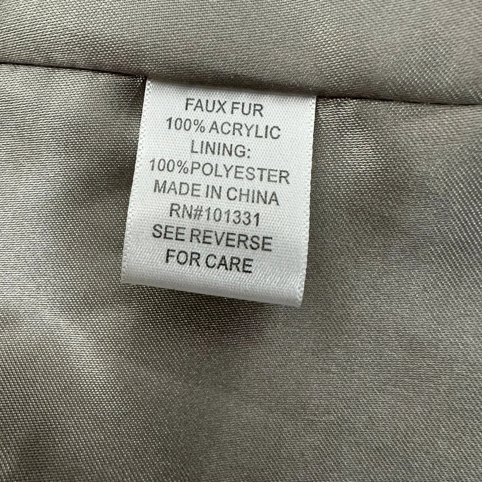 Mujeres Peludo Imitación Piel Chaleco L Boho Festival Capas Hippie Retro Texturizado Bronceado Foto 4 de 4