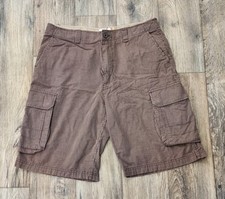 Vintage Y2K OP Ocean Pacific Brown Cargo Shorts Surf Skate - Men's Size 36