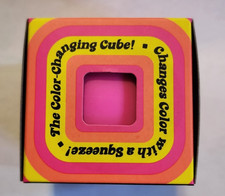 NeeDoh Color Change Cube Pink Squishy Changes Color with a Squeeze! New Pink 