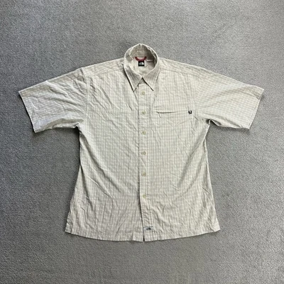 THE NORTH FACE Herren Hemd Kurzarm Shirt Gr M Relaxed Outdoor Logo 4317 Beige - Bild 1 von 4