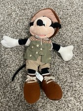 Disney World Animal Kingdom Safari Mickey Mouse Plush Doll 0162