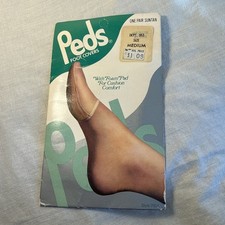 Vintage Peds Foot Covers Medium Suntan New In Packet 