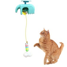 Cat Door Frame Toy 3-Speed Interactive Teaser Game Automatic Lifting