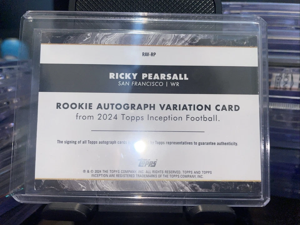 2024 Topps Inception Rookie Variations Orange /50 Ricky Pearsall #RAV-RP Auto RC - Image 2 of 2
