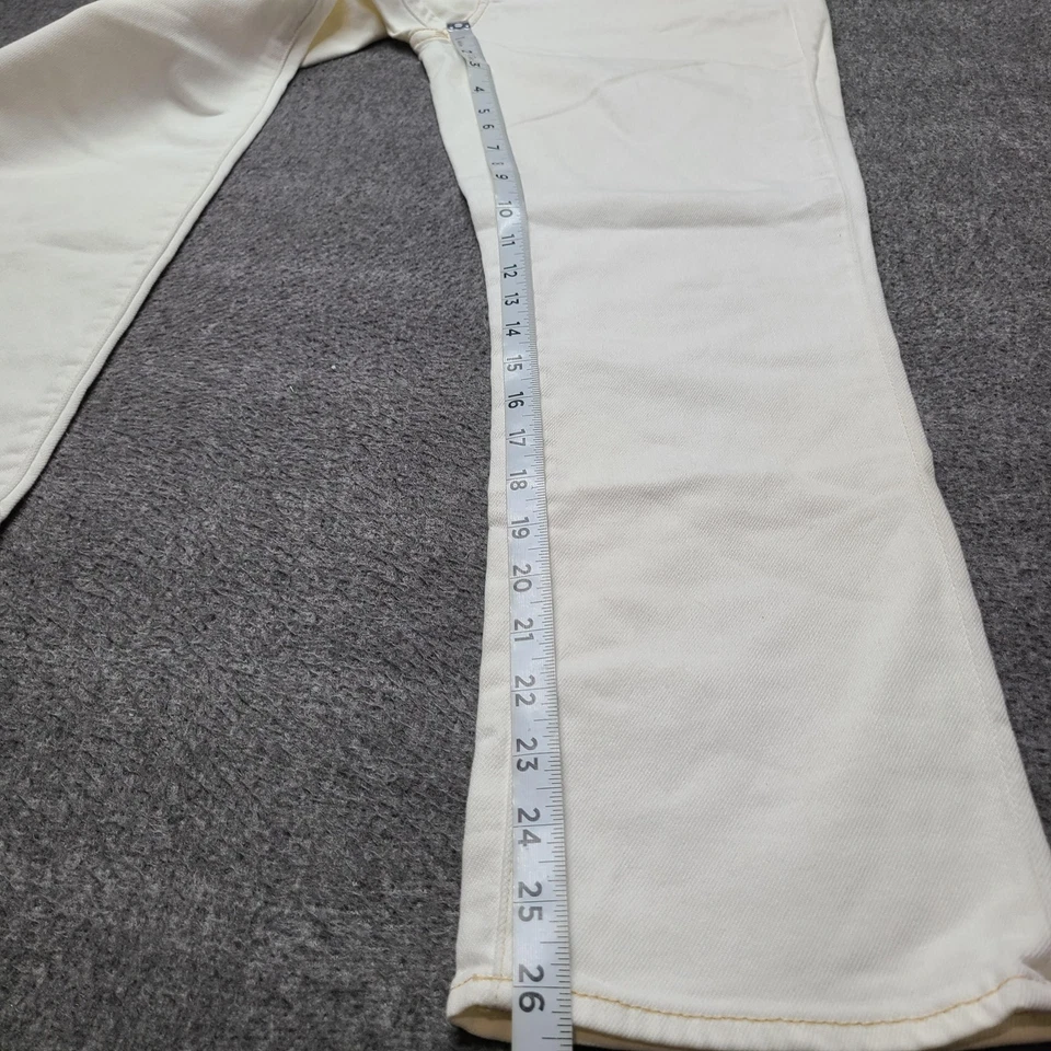 American Eagle Jeans Womens 6 White Stretch Artist Flare Casual Denim Pants - Image 2 of 4