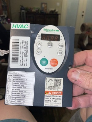 Altivar 212 SCHNEIDER ELECTRIC ATV212HU15M3X 3hp HVAC VFD, Front Control Panel