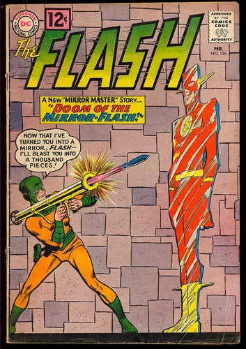 Flash #126 (Missing Centerfold) Silver Age Superhero Vintage DC Comic 1962 VG-*