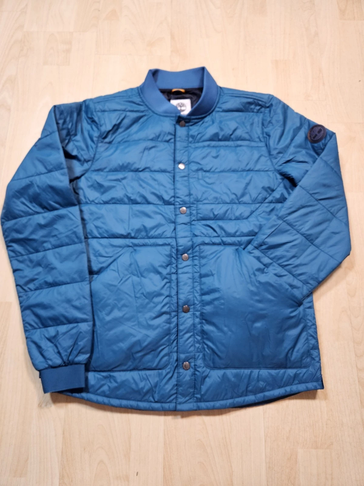 Timberland Men’s Quilted Padded Jacket Blue Compatible Layering System Size S