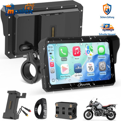 Carpuride W602S Pro Motorrad CarPlay Bildschirm 6,25 Zoll Dual