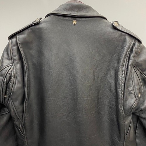 Chaqueta de moto Schott Perfecto 118 doble cuero negra talla 36 usada - Imagen 6 de 10