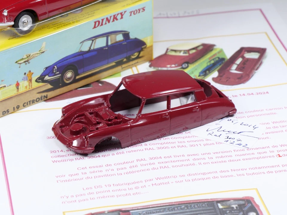 DINKY TOYS ATLAS - 530 - Essai / Prototype - DS 19 Citroen - JM Roulet - Photo 4/4