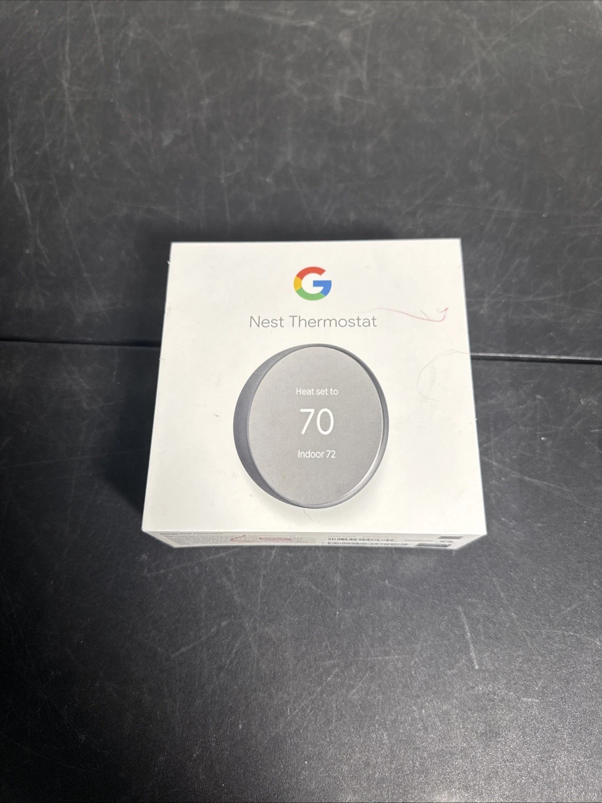 Google Nest Thermostat Charcoal Wi-Fi Programmable Google Home Compatible OB New