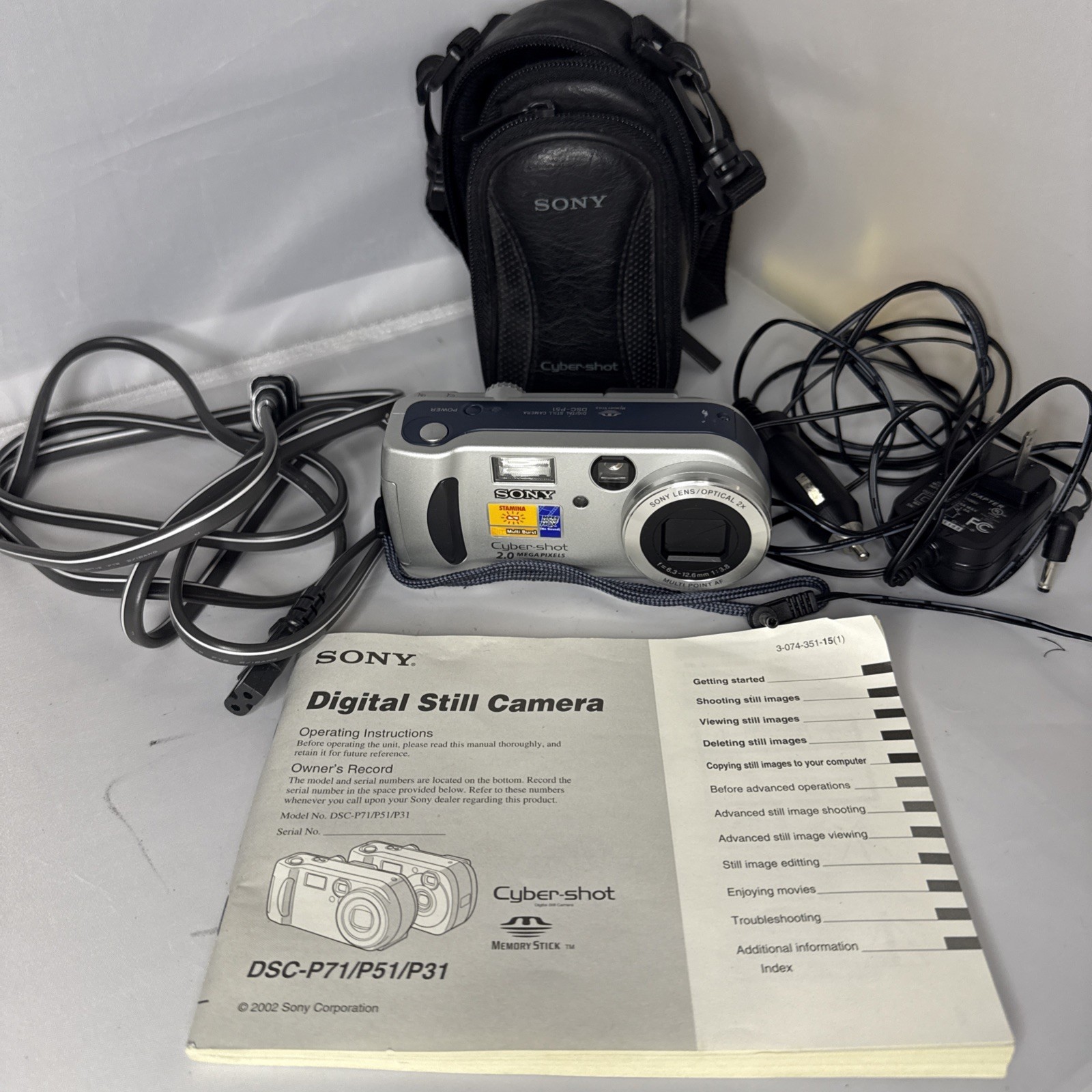 Sony Cybershot DSC-P71 3.2MP Digital Camera with 3x Optical Zoom  