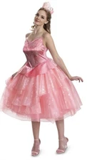 New Glinda Deluxe Wicked  Dress Up Halloween Size Small (4-6)