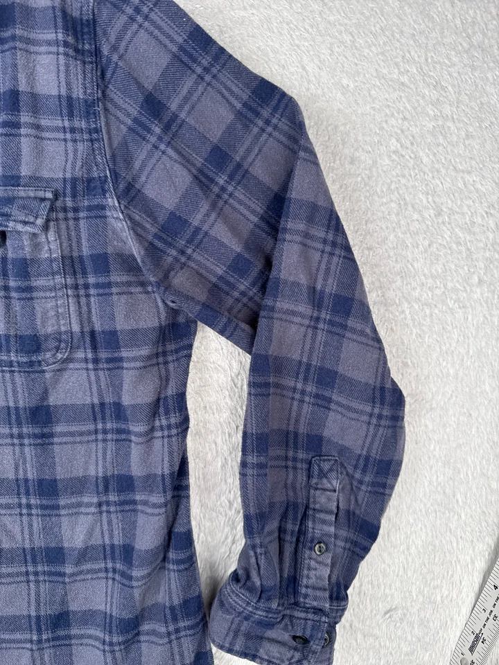 Mossimo Supply Co Shirt Men Extra Large Blue Flannel Pocket Button Cotton READ - Image 2 of 4