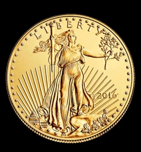 1/10 oz Gold 2016 American Gold Eagle Coin $5 BU