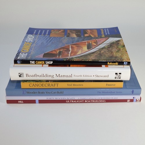 Classic Boat Building Lot of 6 Books - Canoes & Wooden Boats - Manual Craft