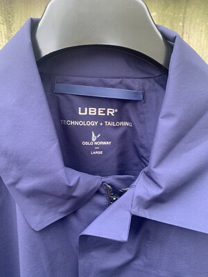 UBER EX-7 Interactive Technology And Tailoring Blue Button Jacket 