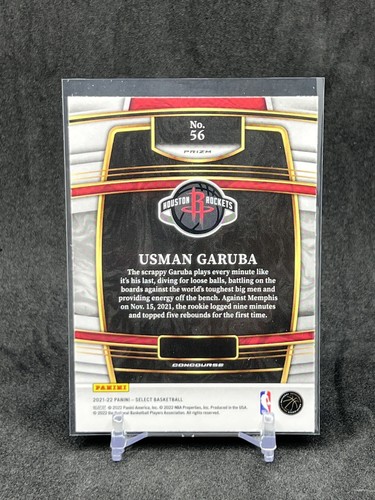 Usman Garuba Rookie 2021-22 Panini Select grün silber lila SP Raketen - Bild 2 von 2