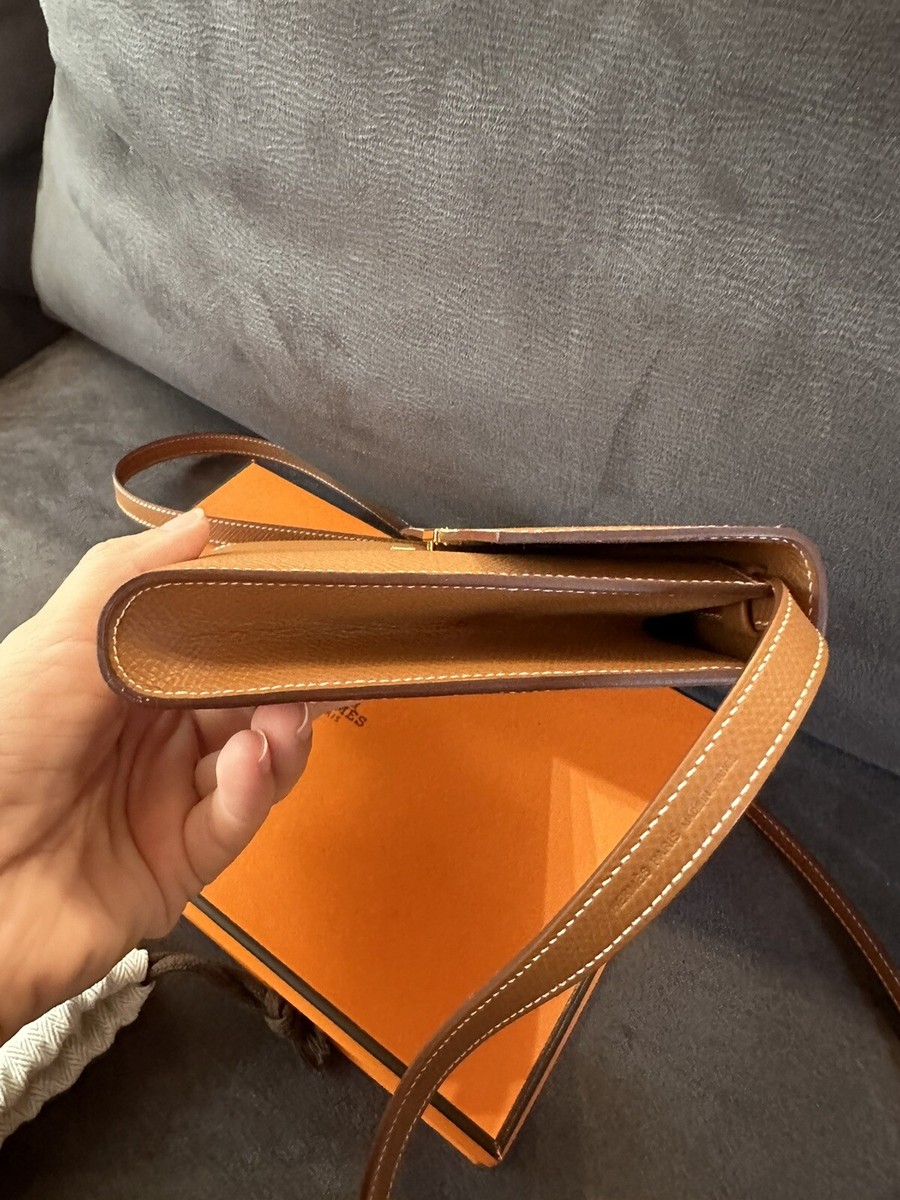 HERMES PHW Clic 16 Wallet Shoulder Bag Crossbody Chevre