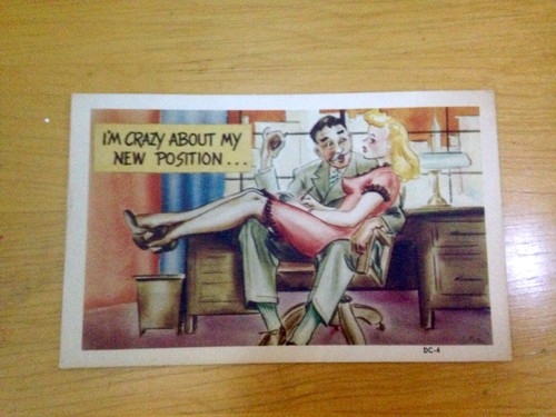 Postal vintage de jefe y secretario de Colorcraft Dexter Press DC-4 - Imagen 2 de 3