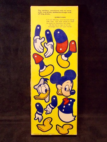 Disney's Donald Duck Sunshine Straws Boxed NOS 100 Colored Long - Picture 2 of 11